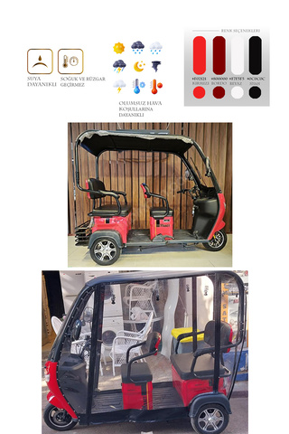 JPN Anton MAACT 3 Tekerli Motor Brandası - Siyah