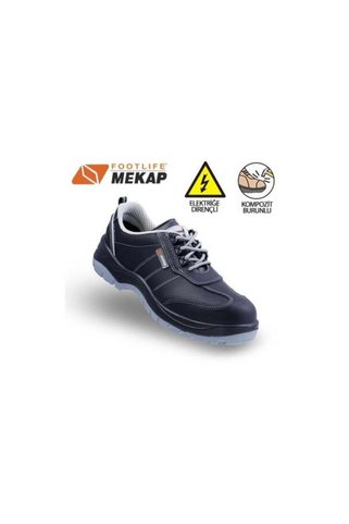 Mekap Policap 230R S1 SRC Kompozit Burunlu Deri Elektrikçi İş Güvenliği Ayakkabısı
