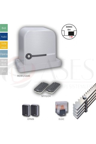 Nice Yeni ROBUS600 Yana Kayar Kapı Motoru 600 Kg Kit