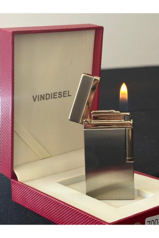 Vindiesel Gümüş Altın Metal Dupont Çakmak