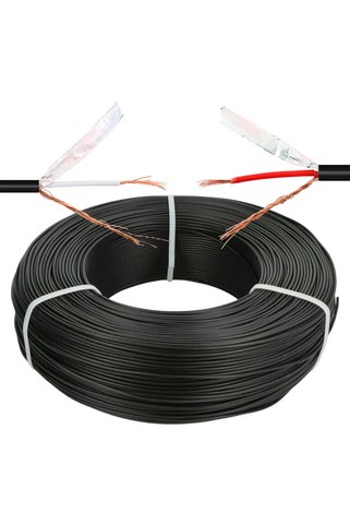 MagicVoice AV808 Profesyonel 2 Damarlı Blendajlı Enstrüman Mikrofon Ses Kablosu Stereo 100 Metre OD 8.0 (Folyo Zırhlı)
