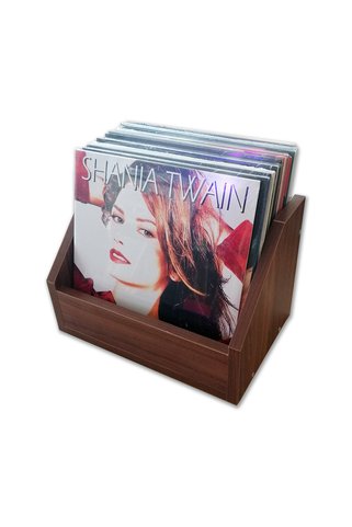Çıtırtılı Sesler LP Ceviz Plak Kasası (Açık)