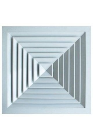 KONFOR Alüminyum Kare Anemostat Iç Ölçü 30*30 Cm (ALÇIPAN IÇİN)