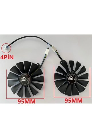 Everflow Asus Geforce Gtx1060 Dual Oc Gddr5 6gb 192bit Nvıdıa Dx12 4 Vida 95mm 4 Pin Fan