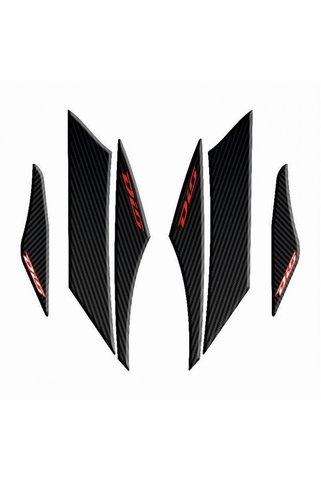 MOTOSPARTAN GOGO YAN PAD 003 SİYAH-KIRMIZI KARBON DESENLİ HONDA DİO 110