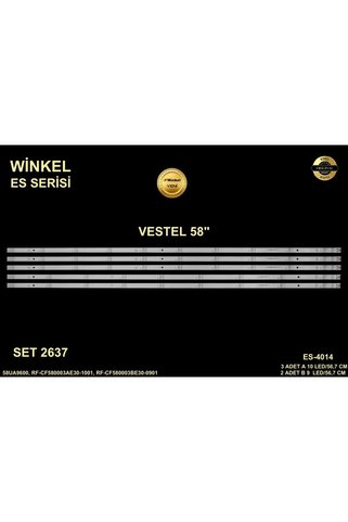 REWEL Vestel Tv LED BAR 58 inç 5 Li Takım 3XA 56,7CM 10 LED 2XB 56,7 CM 9 LED 284677-T24
