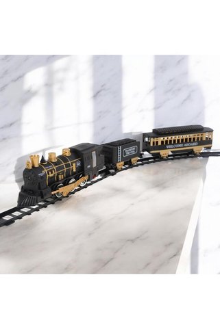 CAN OYUNCAK Işıklı Müzikli Buharlı Tren Set 15 Parça 405 cm