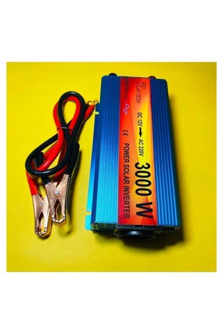 Clevora Mini Buzdolabı Kamp/Karavan Uyumlu 12 Volt 3000 Watt Tam Sinüs 12-220 Çevirici