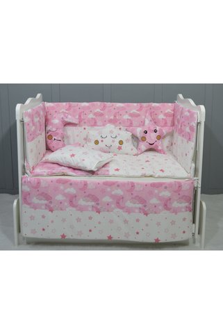 FISTIK BEBE 60x120 10 Parça Bebek Beşik Uyku Seti