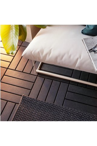 IKEA RUNNEN yer döşemesi siyah