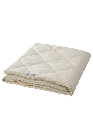 IKEA tek kişilik yün yorgan, kırık beyaz, 150x200 cm, sıcak tutar