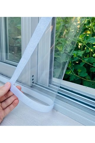 AÇIKGÜL TEKSTİL BRANDA 1 X 1.5 Metre Pencere Kapı Yalıtım Filmi Şeffaf Branda