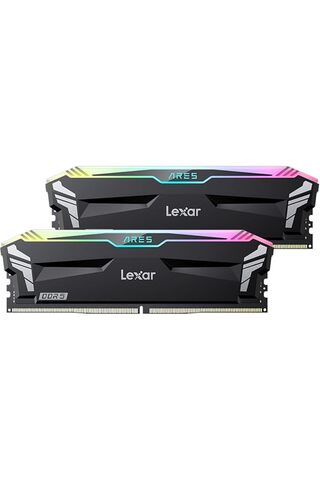 Orqinel Lexar ARES RGB DDR5 RAM 32GB Kit (16GB x 2) 6000MHz, CL30-36-36-68 DRAM 288-Pin UDIMM Masaüstü Belle