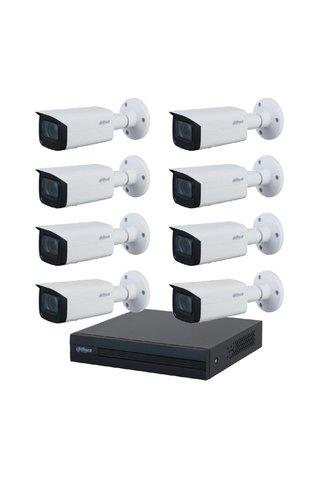 DAHUA 8 Kameralı 5 MP Motorize Ip Güvenlik Kamera Seti