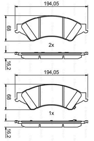 Bosch Disk Balata Ford Ranger 2.2 Tdci 4x4 Ön -