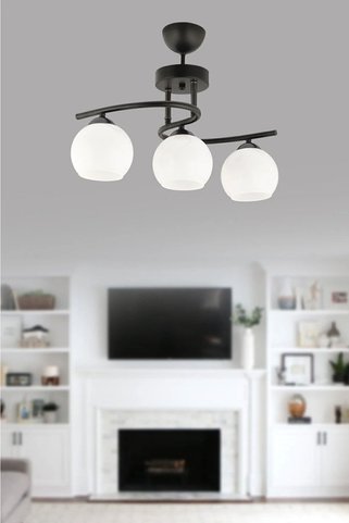Ömür Avize Hestia Modern 3lü Camlı Avize