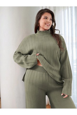 get crazy collection İkili Triko Takım Büyük Beden