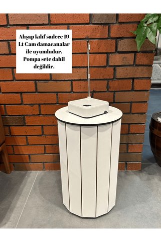 ARKITEKT EX Ahşap Damacana Kılıfı | 19 LT CAM Uyumlu | Modern Şık Tasarım | Pompa Hariç