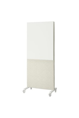 IKEA MITTZON, panolu akustik yazı tahtası, gunnared bej-beyaz, 85x205 cm
