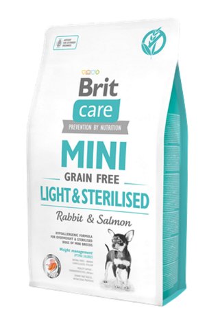 Brit Care 2 kg Mini Irk Kısırlaştırılmış Köpekler İçin, Tahılsız, Hipoalerjenik Tavşan Etli V FLKRY