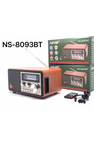 WASHA Eskitme Nostalji Tasarımlı Bluetoothlu Nostalji Radyo Fm-sd Kart-aux