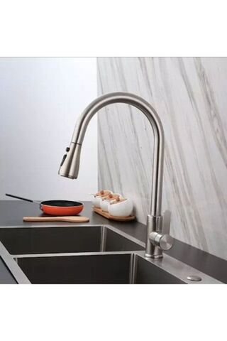HESAPLI ÇARŞI Fleko Inox Spiralli Mutfak Evye Bataryası Paslanmaz Çelik