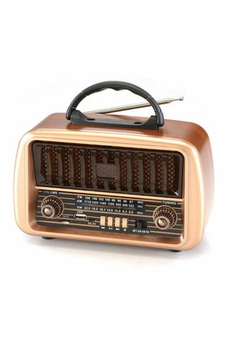 WASHA Nostalji Tasarımlı Bluetoothlu Nostaljik Radyo Fm-sd Kart-aux