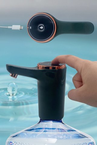 Pastimore Özel Üretim Retro PRO Model Otomatik Damacana Pompası Aparatı - Şık ve Pratik Yeşil