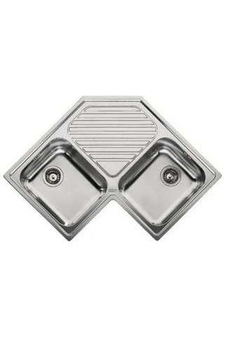 Franke Pnx 621-e Eviye, Progresso, 2 Göz, Damlalıklı, Köşe, Inox