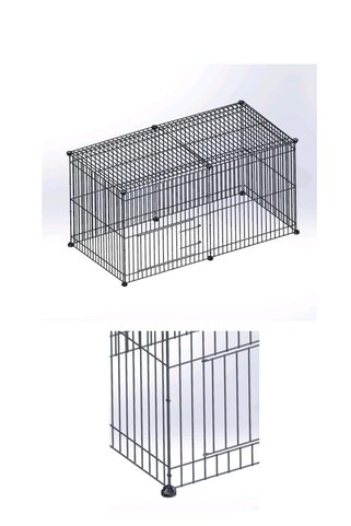 Zoo 5 fonksiyonlu köpek çiti kedi evi ginepig tavşan evcil hayvan oyun alanı 8 parça 65*65 cm