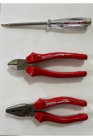 İZELTAŞ 160 mm PENSE-YAN KESKİ-KONTROL KALEMİ 3 LÜ SET