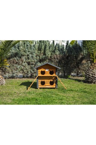 PATİ EMLAK Kedi Evi 4 yuvalı
