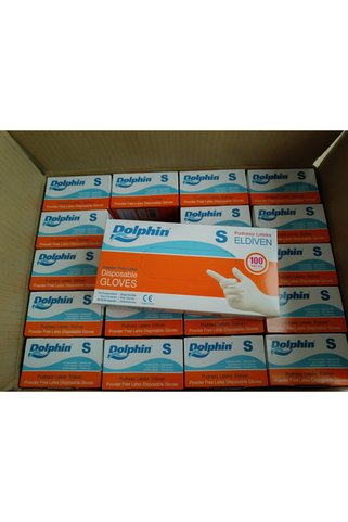 Dolphin Pudrasız Lateks Eldiven 20x100 Small
