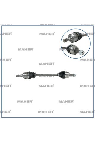 MAHER Aks Komple Ön Egea 15= / Sol 1.4 16v M-t 675mm MHR-18249