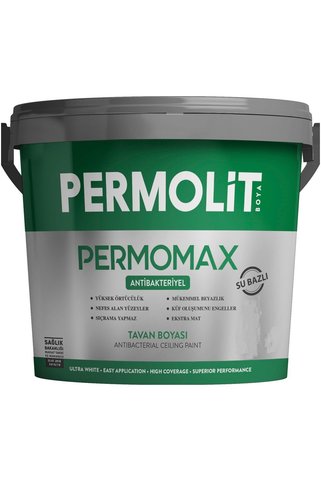 Permolit Permomax Antibakteriyel Antiküf Tavan Boyası 10 Kg Beyaz