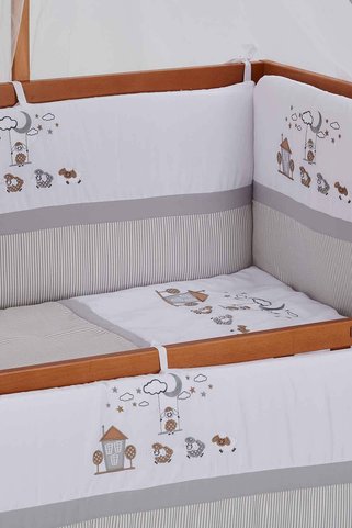 Babycom Gri Kuzulu Uyku Seti - 50x90
