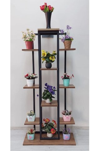 adımshops Metal Gövdeli Çiçeklik,saksılık,raf.salon Dekor