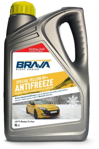 BRAVA RIGHT CHOICE RENAULT 3 LT ANTİFRİZ SARI -40°C