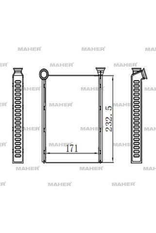 MAHER Radyatör Kalorıfer 508 10= Brazıng MHR-14722