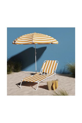 Blooma Curacao Sarı Çizgili Şezlong