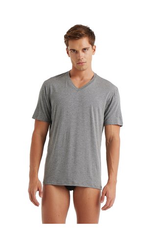 Blackspade Erkek Modal Elastan Fanila Silver 9308 - Gri Melanj