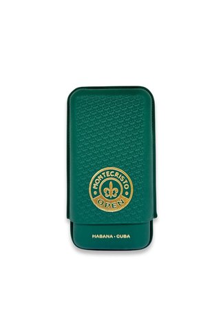 Habanos MonteCristo Open Deri Puro Kılıfı 3lü Yeşil (64Ring)