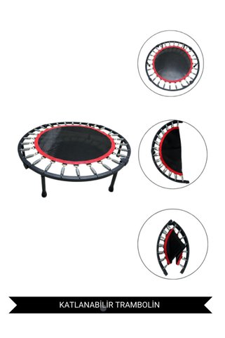 SLİPT 102 Cm Deluxe Kırmızı Trampolin (40 Inç Trambolin ) Ck-10