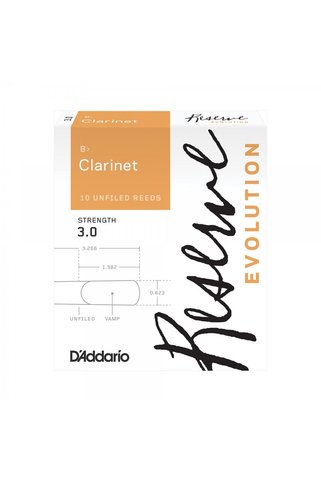 DAddario Woodwinds D'Addario Woodwinds Reserve Evolution DCE1030 Sib Klarnet Kamışı No:3