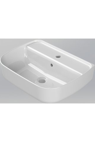 Turkuaz Seramik Aqua Etajerli Lavabo 55 x 42 cm