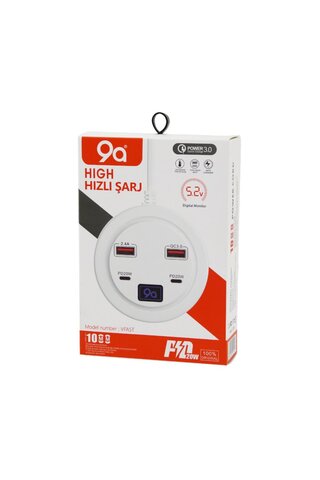 Ronanna HIGH POWER 3.0 VFAST KY-100 ÇOKLU= 4 LÜ HIZLI ŞARJ SETİ 2AD -PD20W=TYPE-C - 2.1A + QC3.0= USB