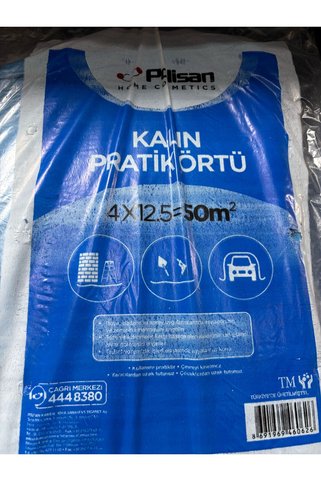 POLİSAN KALIN MAVİ BRANDA BOYA ÖRTÜSÜ  50 M2 (5 ADET)
