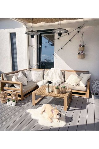 wuud ahşap bahçe mobilyaları Dina Bahçe Balkon Teras Köşe Takımı