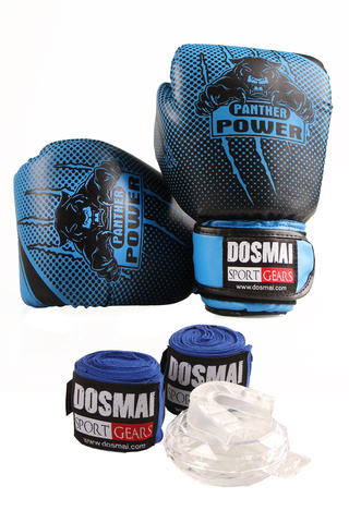DO-SMAI Panther Boks Seti – Eldiven + Dişlik + Bandaj | Yumruklarının Rengi Var!