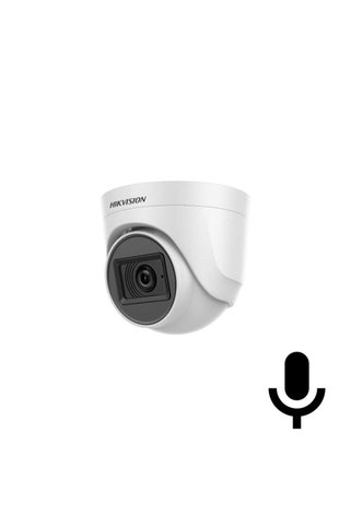 Hikvision 2MP 2.8MM 20MT IR Plastik Kasa Dome Kamera Sesli